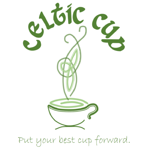 Celtic Cup Logo and tagline (Put your best cup forward)