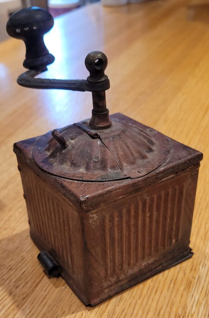 Antique coffee grinder